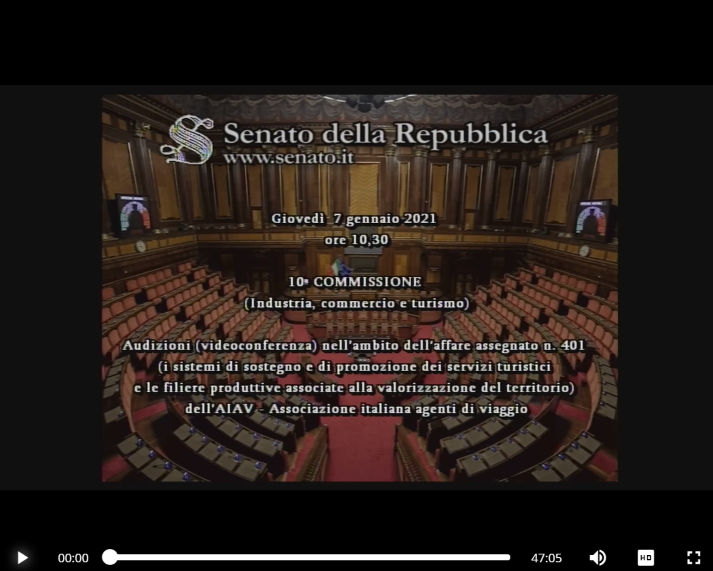 AIAV Senato della Repubblica Video thumb